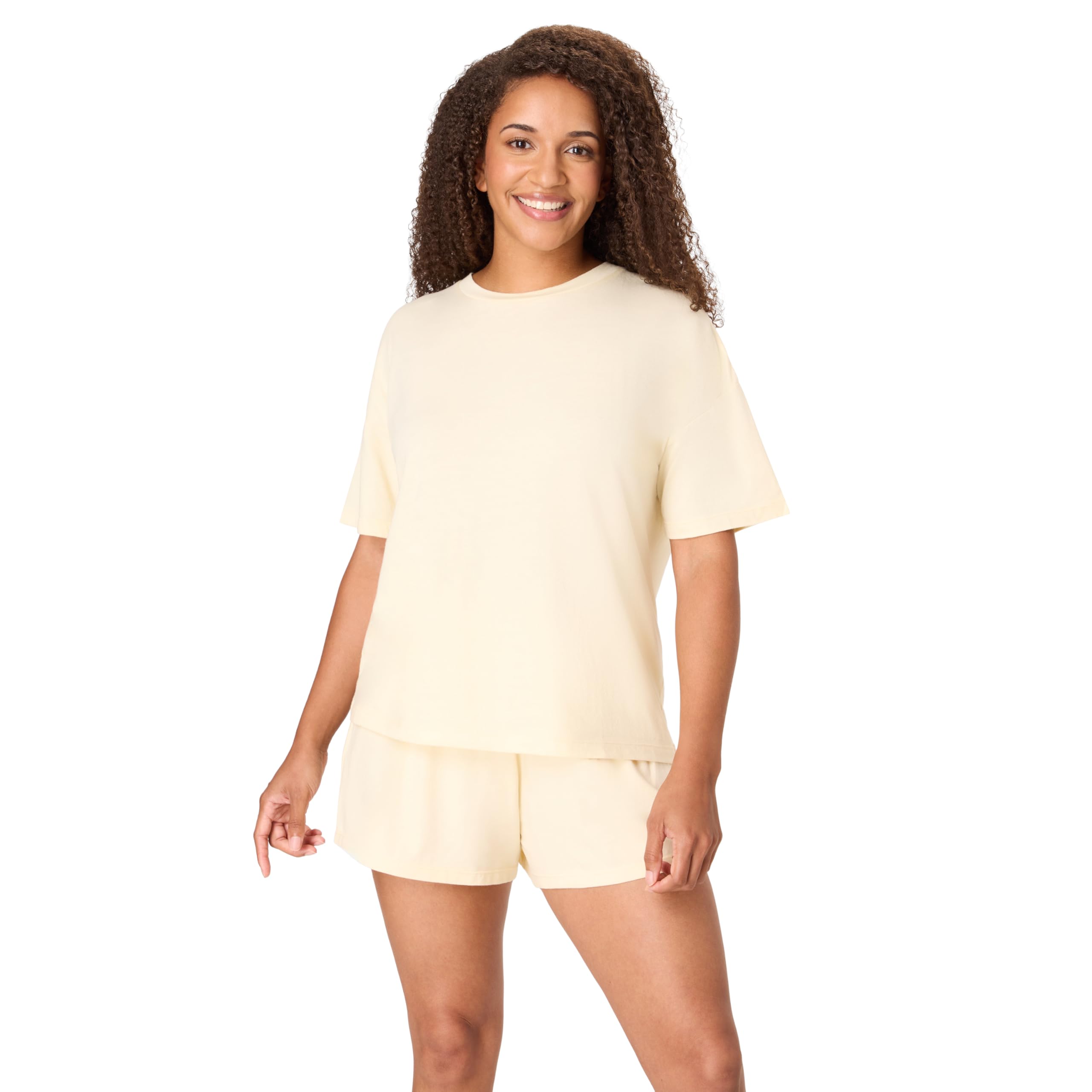 Hanes Women's Pajamas Set, Comfywear Pajamas for Women Set, Originals SupertSoft Loungewear, T-Shirt & Sleep Shorts